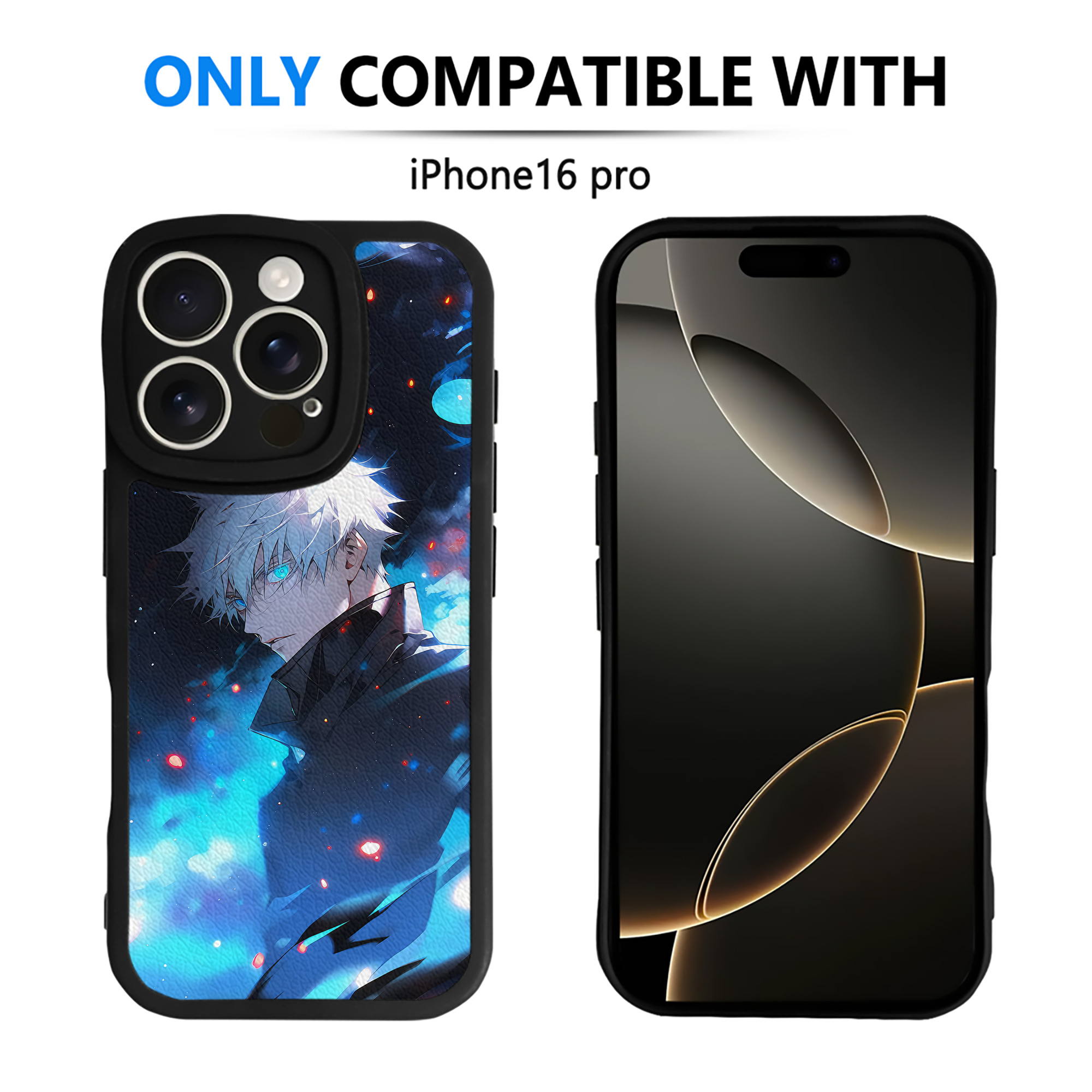（画像用） 呪術廻戦 Jujutsu Kaisen 【iPhone 16シリーズ対応】シリコンスマホケース（レザー調） 材質：シリコン